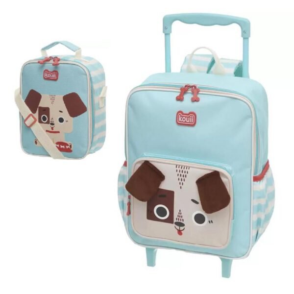 Kit Mochila De Rodinha Kouii Filhotiis Cachorro + Lancheira