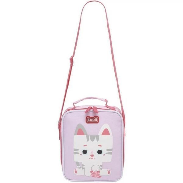 Kit Mochila De Rodinha Kouii Filhotiis Gato+ Lancheira - Imagem 5