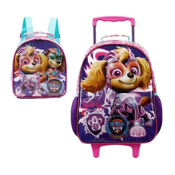 Kit Mochila De Rodinha Patrulha Canina Sky Filme R2 Xeryus