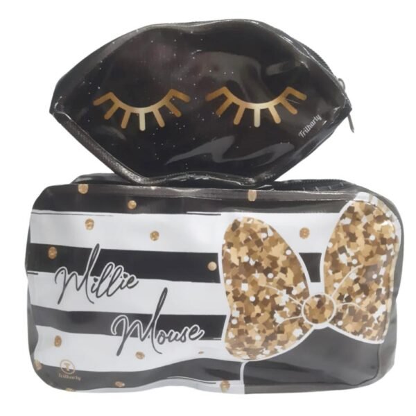 Kit Necessaire Plastico 2 Pecas Millie Mouse Laco Trilharty