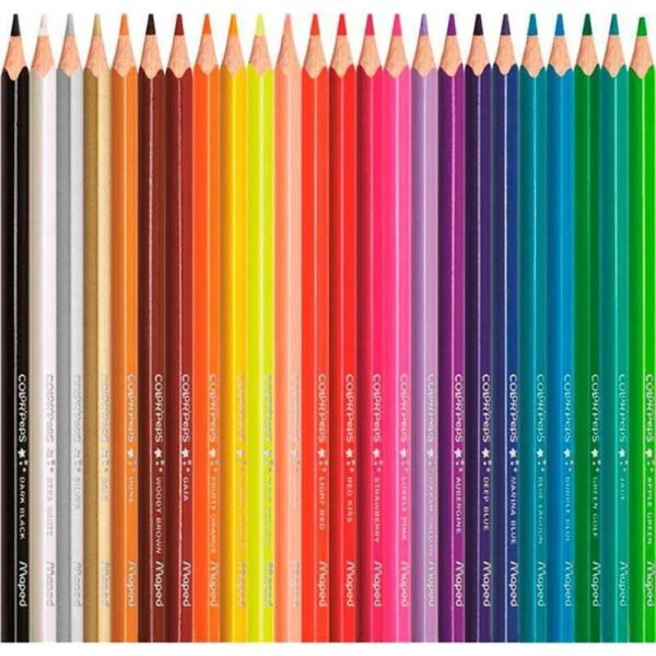 Lapis De Cor Maped 24 Cores Color Peps Star - Imagem 2