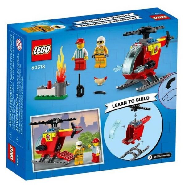 Lego City Helicoptero Dos Bombeiros 53 Pecas 60318 - Imagem 2