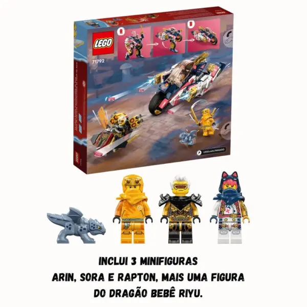 Lego Ninjago Robo De Moto De Corrida Mutavel De Sora 71792