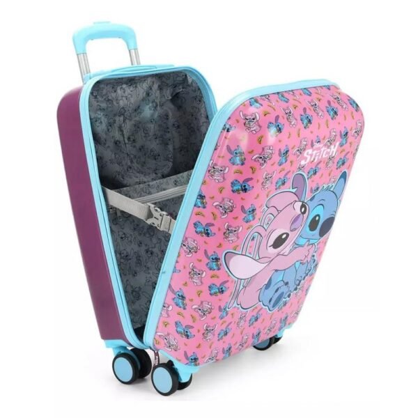 Mala De Viagem Bordo 360 Disney Stitch E Angel Luxcel - Imagem 3