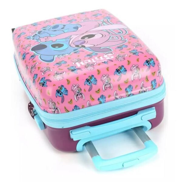 Mala De Viagem Bordo 360 Disney Stitch E Angel Luxcel - Imagem 5