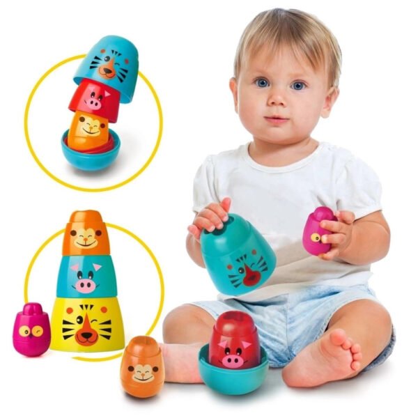 Brinquedo Para Bebe Matrioska Bichitos Elka - Imagem 3