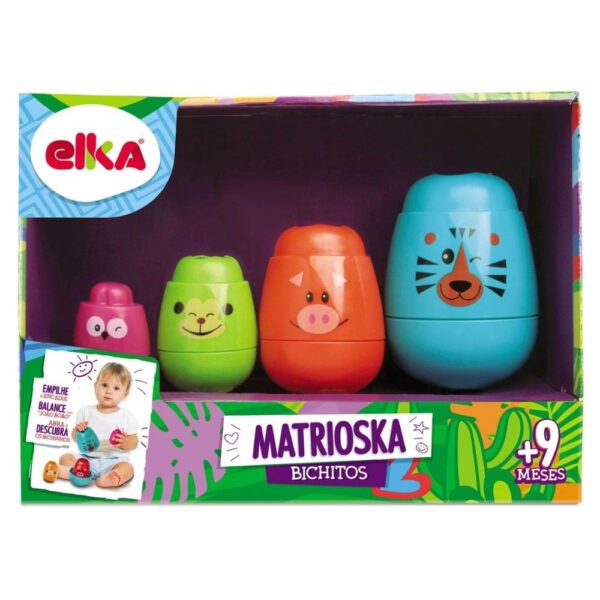 Brinquedo Para Bebe Matrioska Bichitos Elka