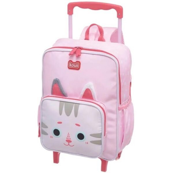 Kit Mochila De Rodinha Kouii Filhotiis Gato+ Lancheira - Imagem 2