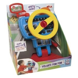 Volante de Brinquedo Infantil Fom Fom Buzina Elka
