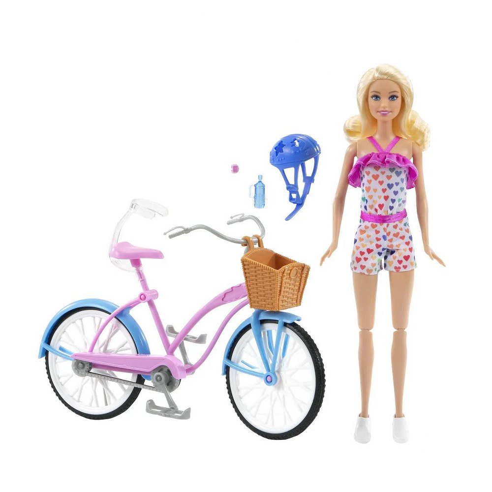 Boneca Barbie Passeio De Bicicleta Com Acessorios Mattel - Imagem 2