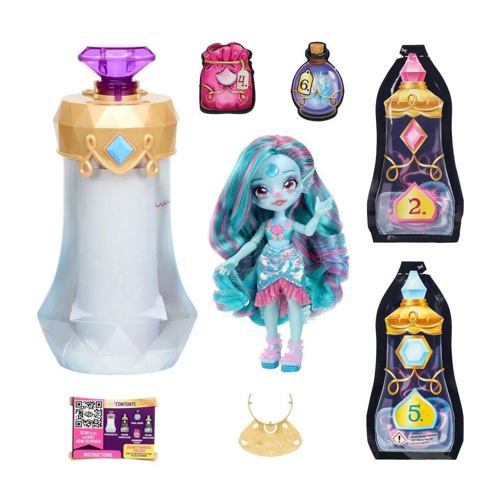 Boneca Magic Mixies Pixlings - Aqua Candide - Imagem 7