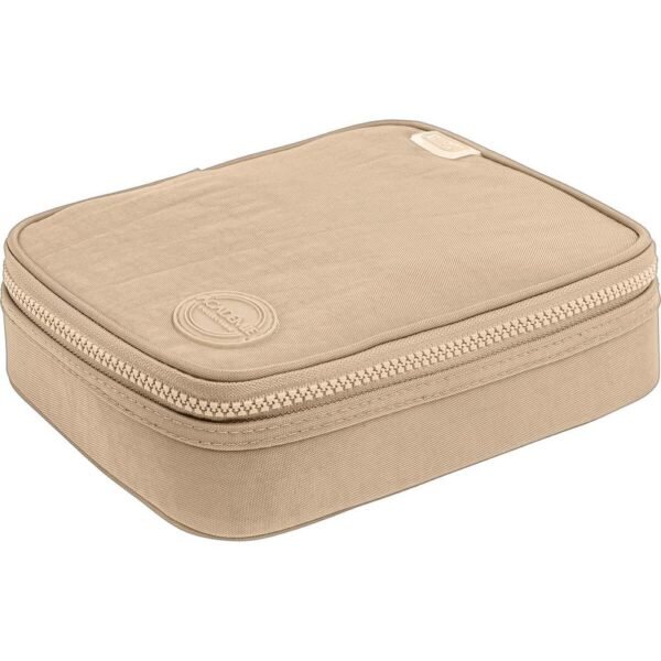 Estojo Box Academie Tilibra Metalizado Dourado