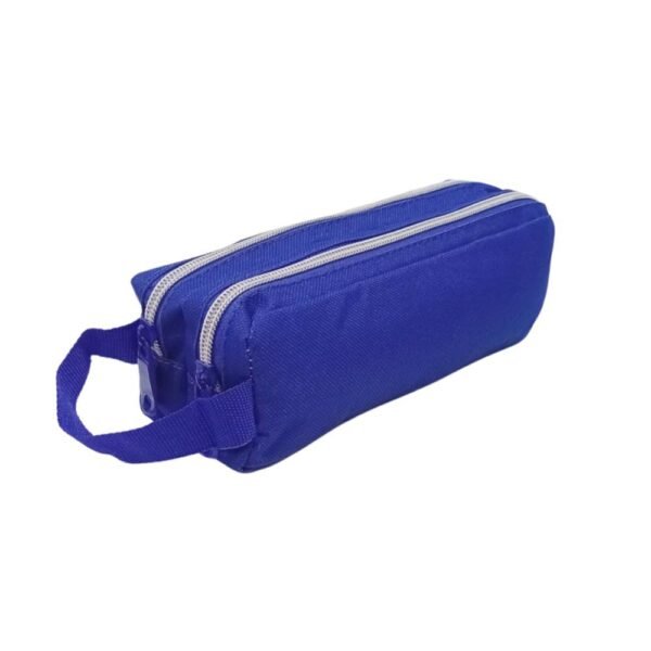 Estojo Escolar Daterra Lona Duplo Azul Turquesa 815795 - Imagem 2