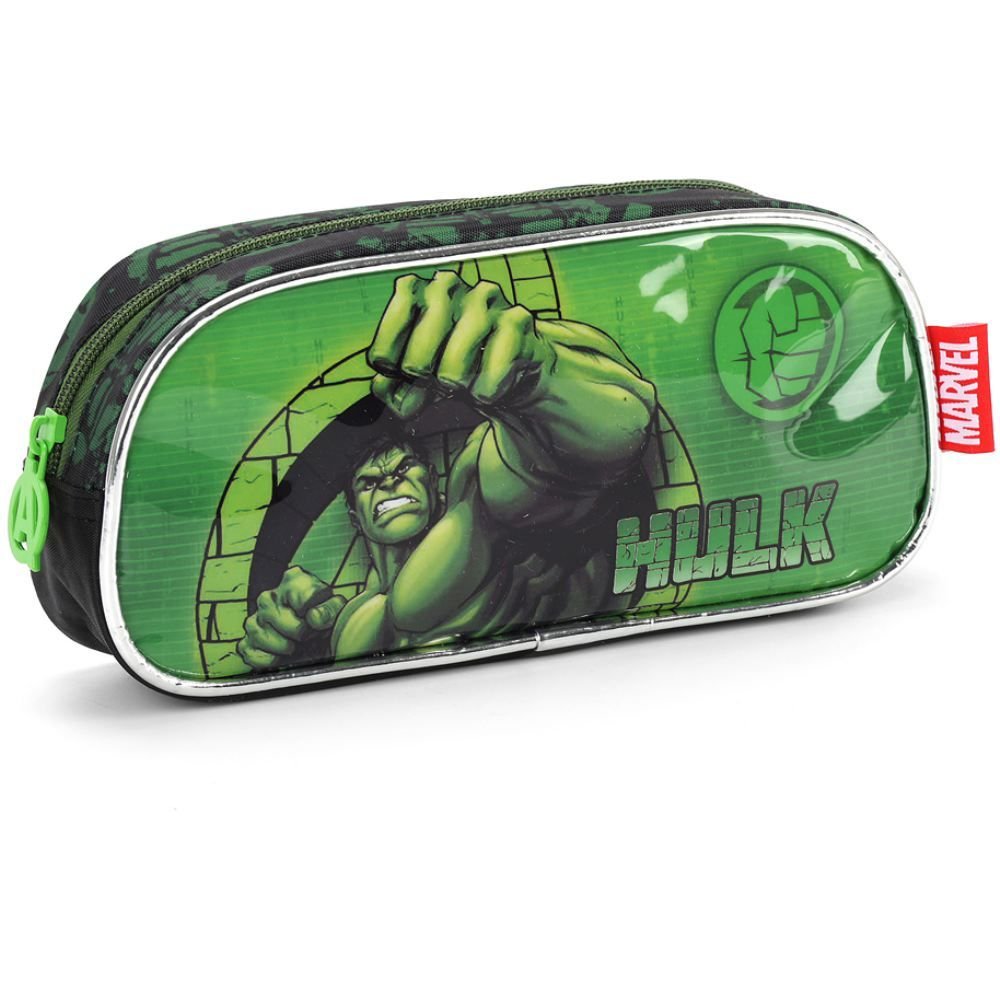 Estojo Escolar Infantil Hulk Esmaga Preto Luxcel