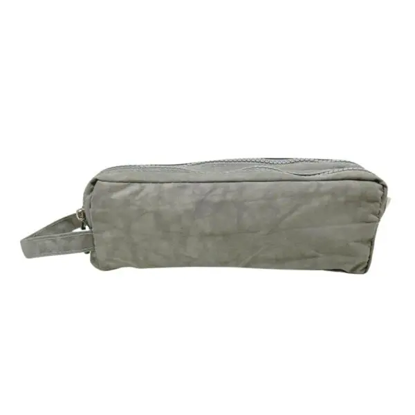 Estojo Escolar Juvenil Daterra Duplo Nylon Clinkle Cinza