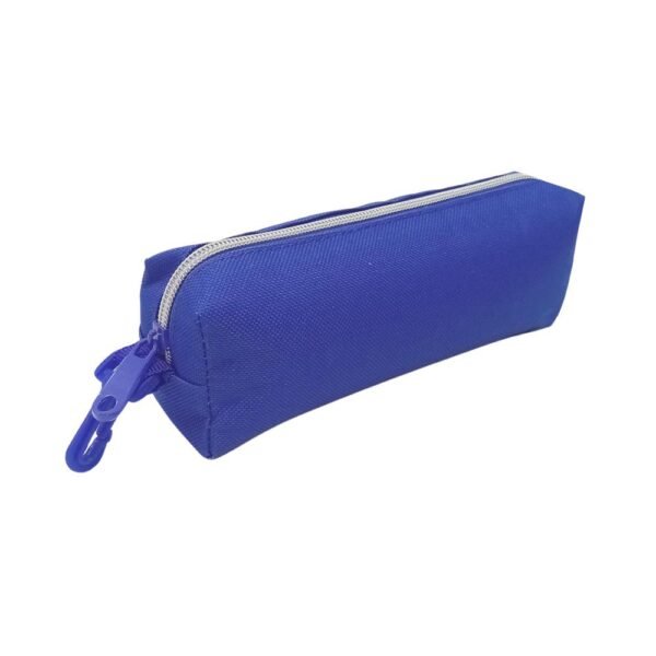 Estojo Escolar Simples Daterra Lona Grande Azul Royal 810844 - Imagem 2