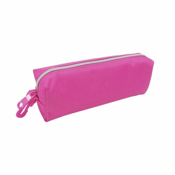 Estojo Escolar Simples Daterra Lona Grande Rosa Pink 810844