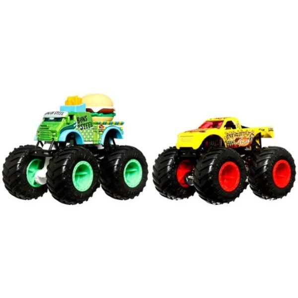 Hot Wheels Monster Trucks Buns Of Steel VS All Fried Up - Image 2