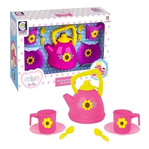 Kit Cha Infantil Miyo Rosa Cotiplas 2544