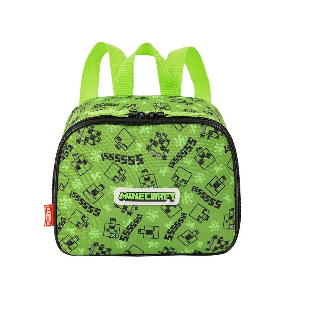 Kit De Mochila De Rodinha Minecraft G Plus Creeper+Lancheira - Imagem 7
