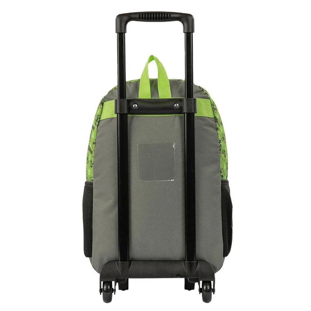 Kit De Mochila De Rodinha Minecraft G Plus Creeper+Lancheira - Imagem 5