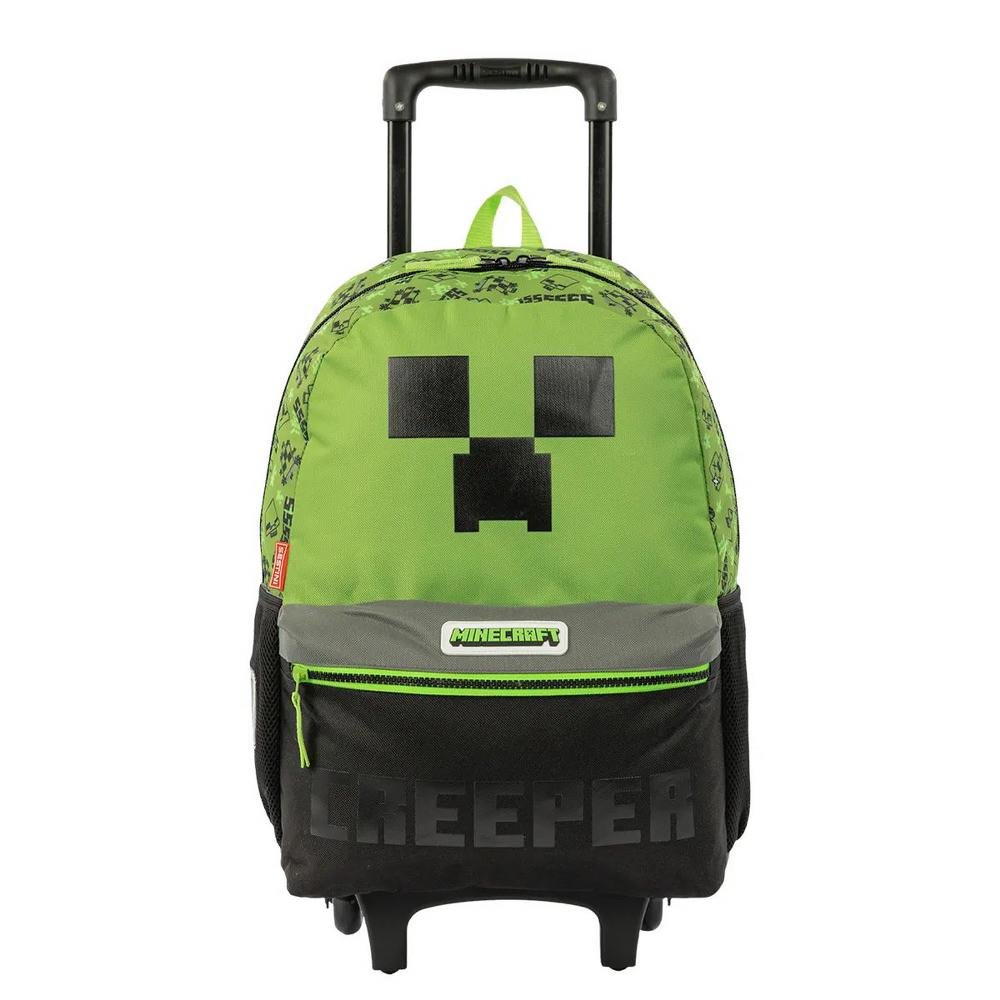 Kit De Mochila De Rodinha Minecraft G Plus Creeper+Lancheira - Imagem 2