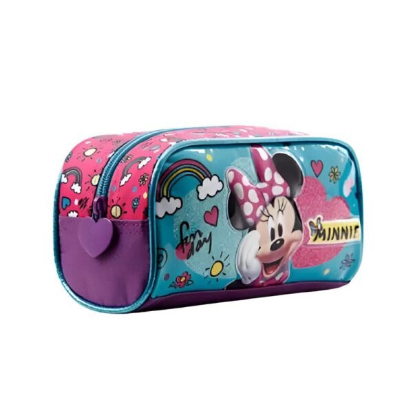 Kit Mochila De Costa Minnie Mouse Fun Day G +Estojo Xeryus - Imagem 6