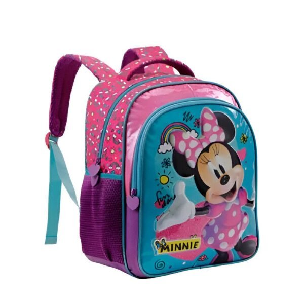 Kit Mochila De Costa Minnie Mouse Fun Day G +Estojo Xeryus - Imagem 3