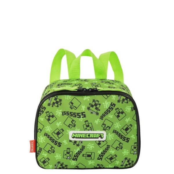 Kit Mochila De Costas Minecraft G Plus Creeper +Lancheira - Imagem 7