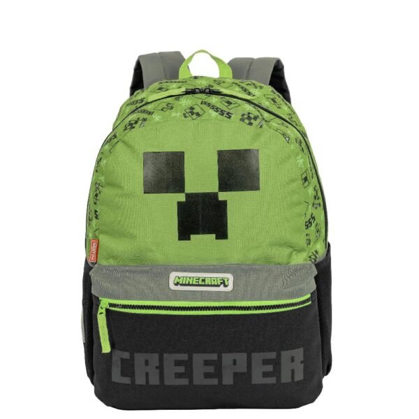 Kit Mochila De Costas Minecraft G Plus Creeper +Lancheira - Imagem 2