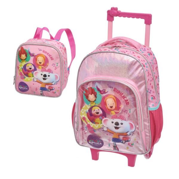 Kit Mochila De Rodinha Lilica Ripilica Vem Dancar +Lancheira