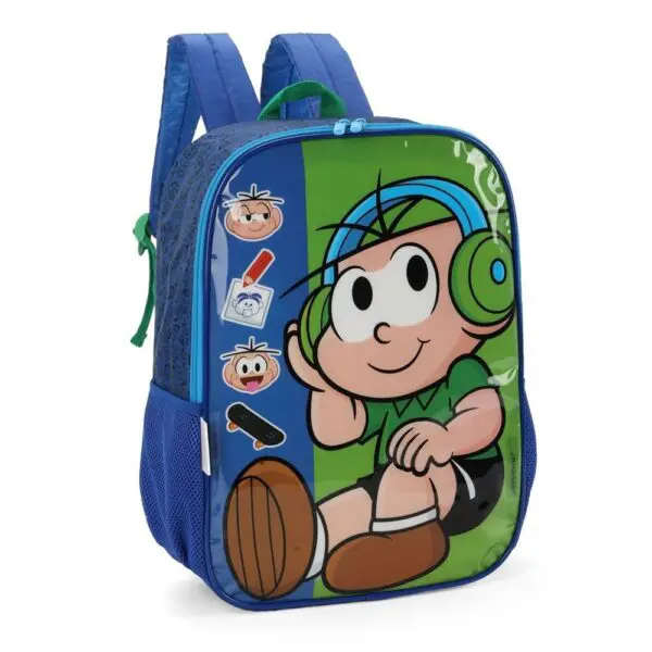 Kit Mochila de Costas Infantil Cebolinha Music + Estojo - Image 6