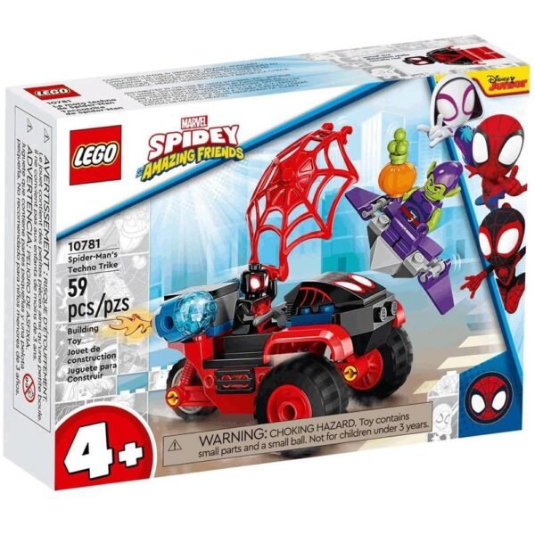 Lego Miles Morales Triciclo Eletronico Homem Aranha 10781