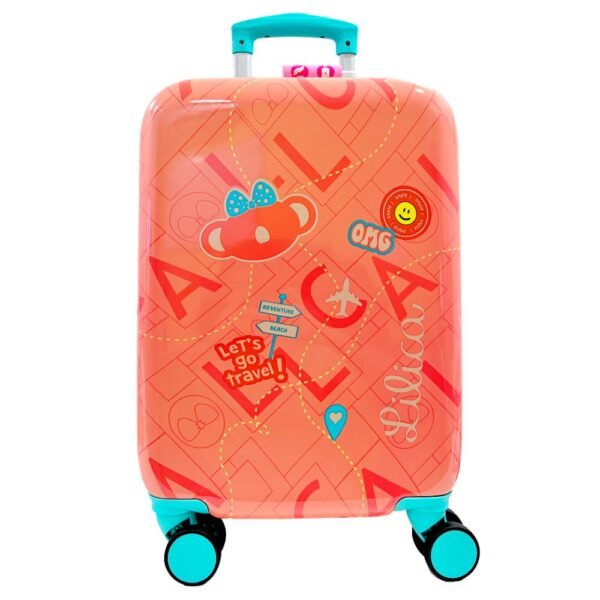 Mala Infantil Bordo Lilica Ripilica Happy Vacation Rodas 360