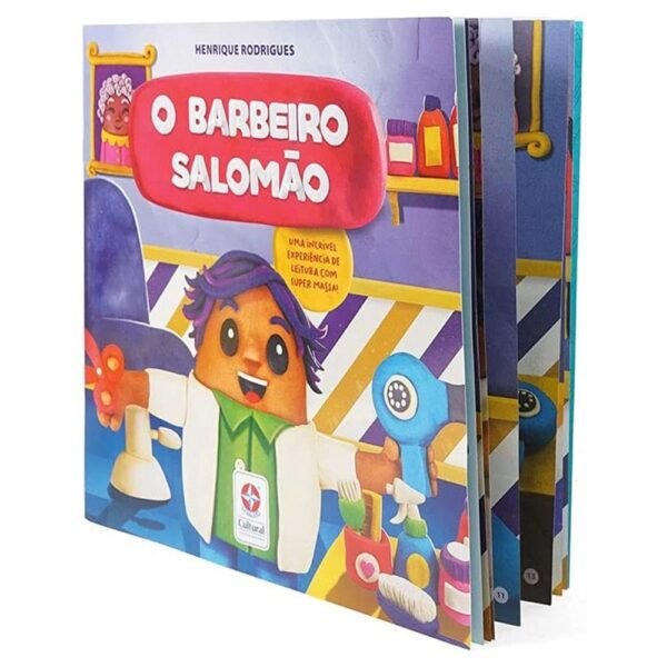 Massinha De Modelar Livro O Barbeiro Salomao Massa Estrela - Imagem 8