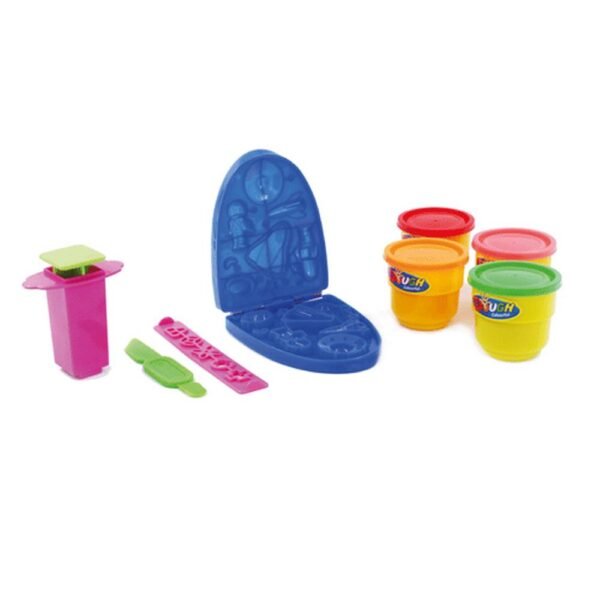 Massinha de Modelar 4 Potes Com Moldes e Cortadores Pica Pau - Imagem 2