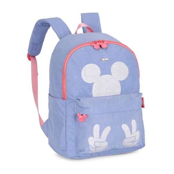 Mochila de Costas Media Mickey Mouse Disney Azul Luxcel - Imagem 2