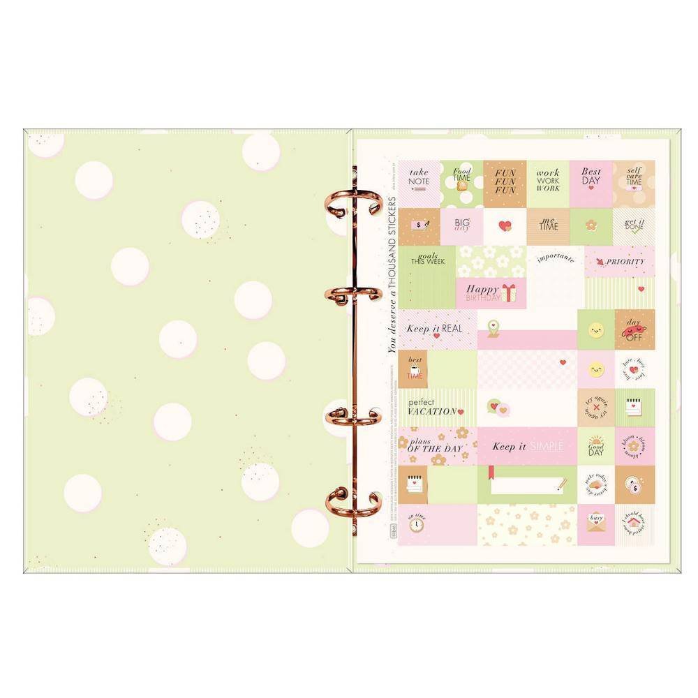 Caderno Argolado Colegial Tilibra Soho Happiness 160 Folhas - Imagem 2