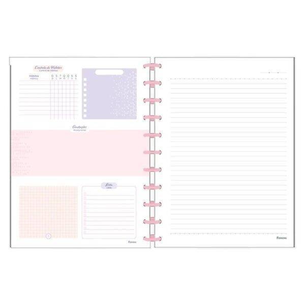 Caderno Universitario Tilidisco Foroni Blush 80 Folhas 1x1 - Image 3