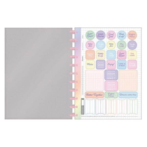 Caderno Universitario Tilidisco Foroni Blush 80 Folhas 1x1 - Image 2