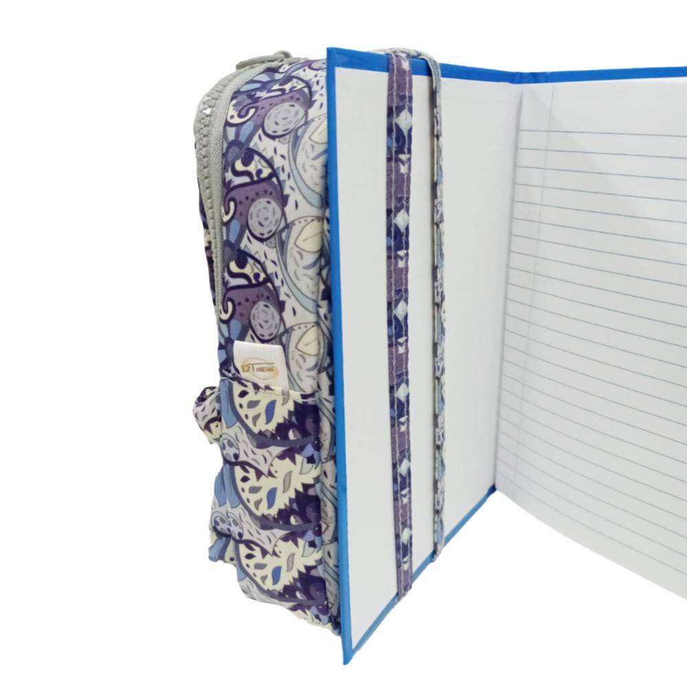 Estojo Escolar Daterra Mini Mochila Com Alca Carla Azul - Imagem 3