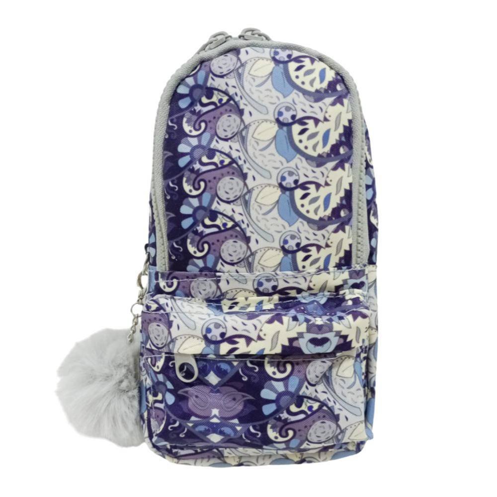 Estojo Escolar Daterra Mini Mochila Com Alca Carla Azul