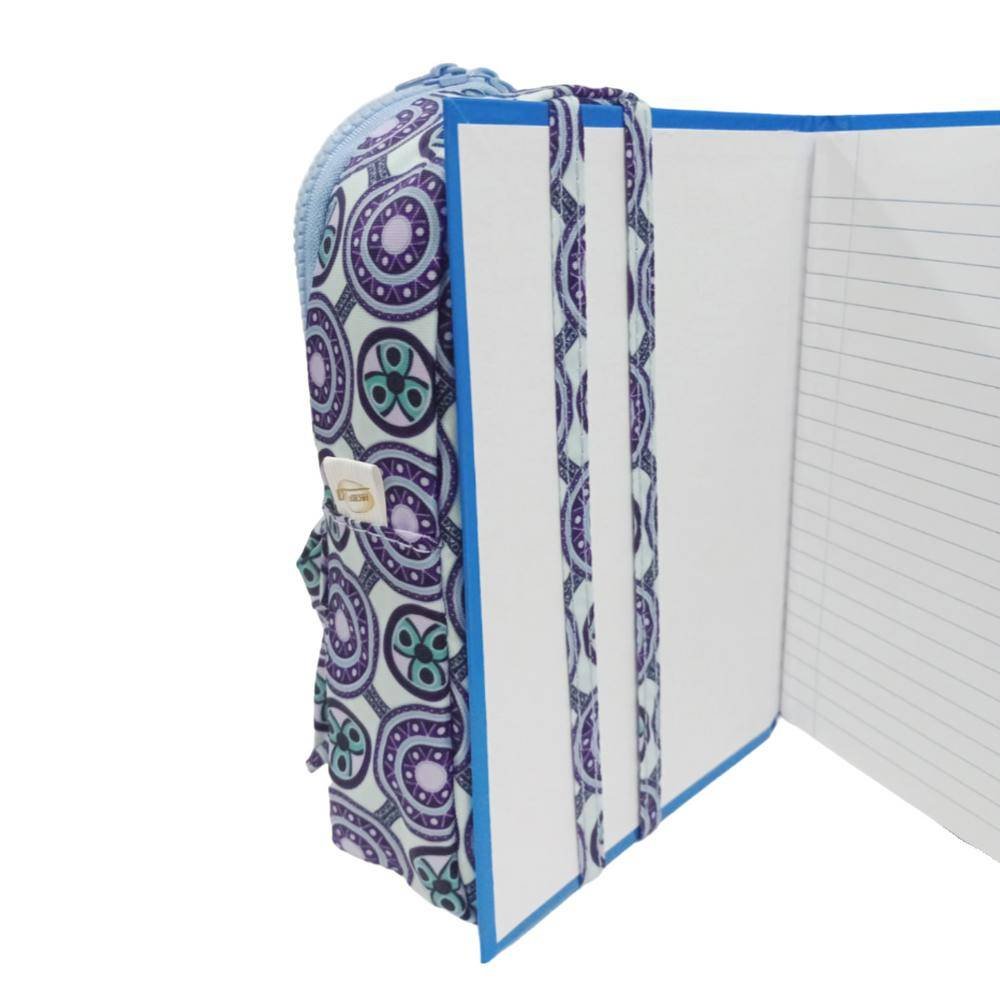 Estojo Escolar Daterra Mini Mochila Com Alca Ester Azul - Imagem 3