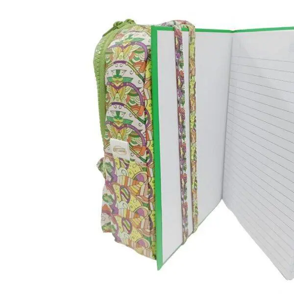 Estojo Escolar Daterra Mini Mochila Com Alca Ivone Verde - Imagem 3