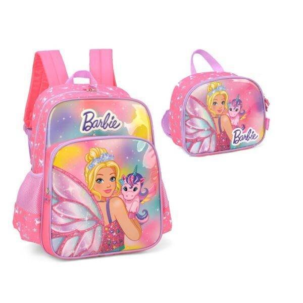 Kit Mochila de Costas Barbie e Unicornio + Lancheira - Imagem 6
