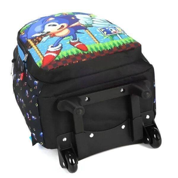 Kit Mochila De Rodinha Com Alca Sonic +Lancheira +Estojo - Imagem 4