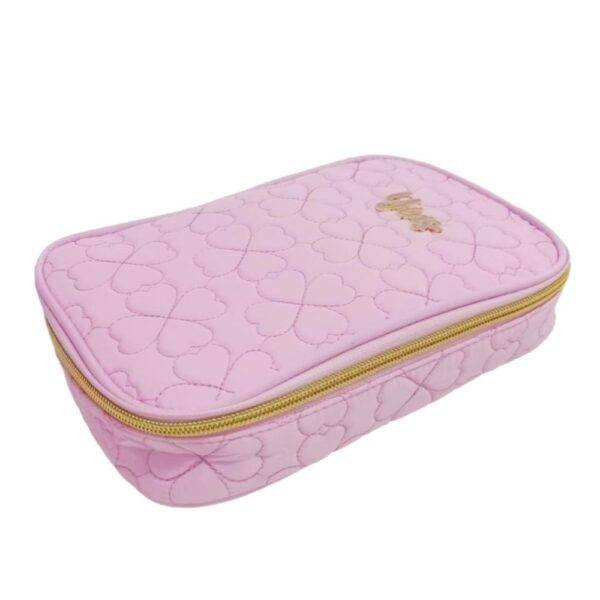 Kit Mochila De Rodinha E Alca +Lancheira +Estojo Box Rosa - Imagem 8
