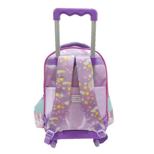 Kit Mochila De Rodinha Unicornio Roxo +Lancheira+Estojo Yins - Image 4