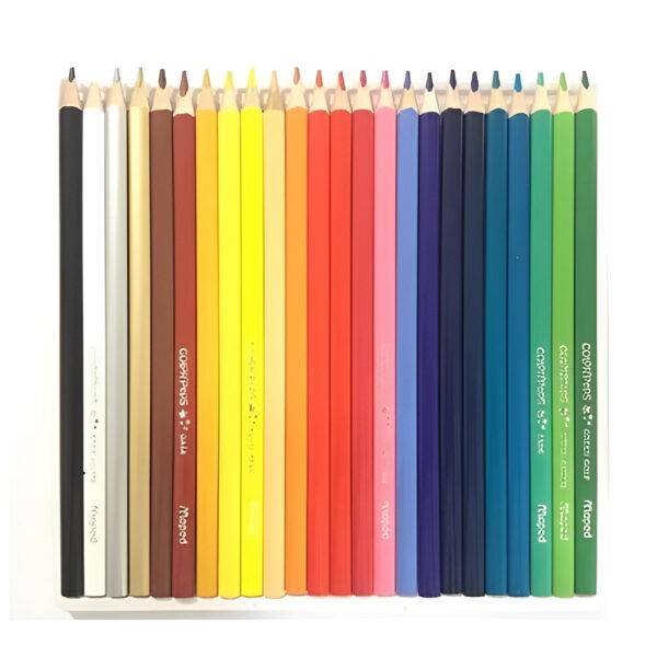 Lapis De Cor Maped Color Peps Star 24 Cores +3 Lapis Grafite - Imagem 2