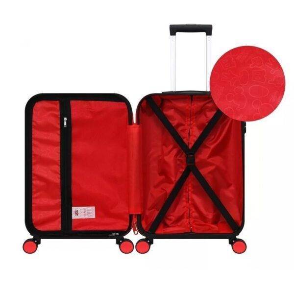 Mala De Viagem Bordo Disney Mickey 360 Tamanho P Vermelha - Imagem 4